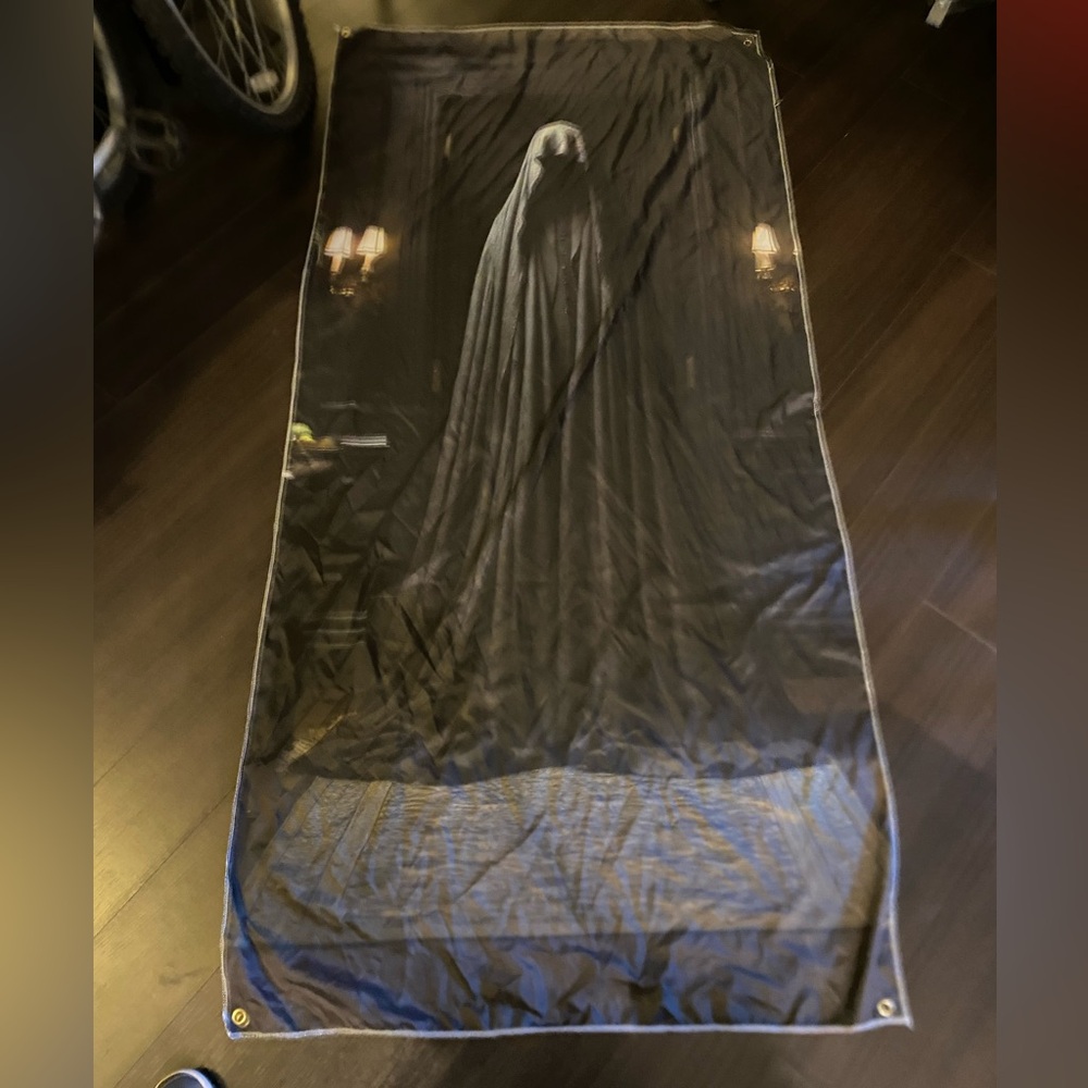 Mystic Black Hooded Figure Tapestry for Halloween & More